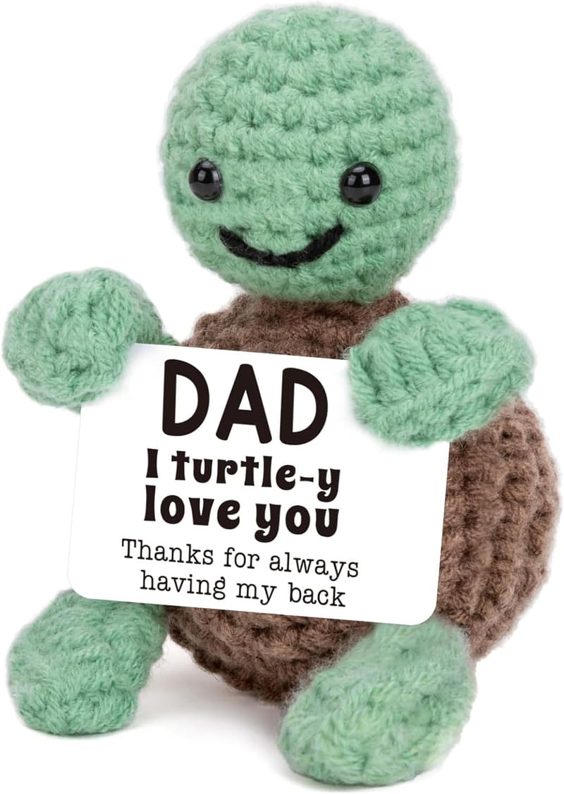 Father's Day Handmade Crochet Turtle Gift