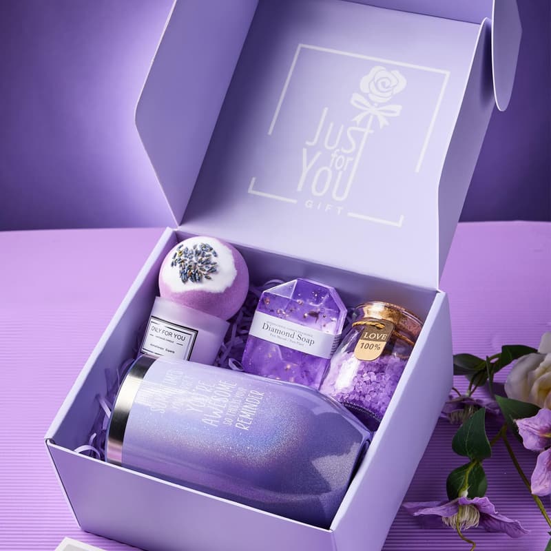 Birthday Lavender Spa Gift Basket for Women