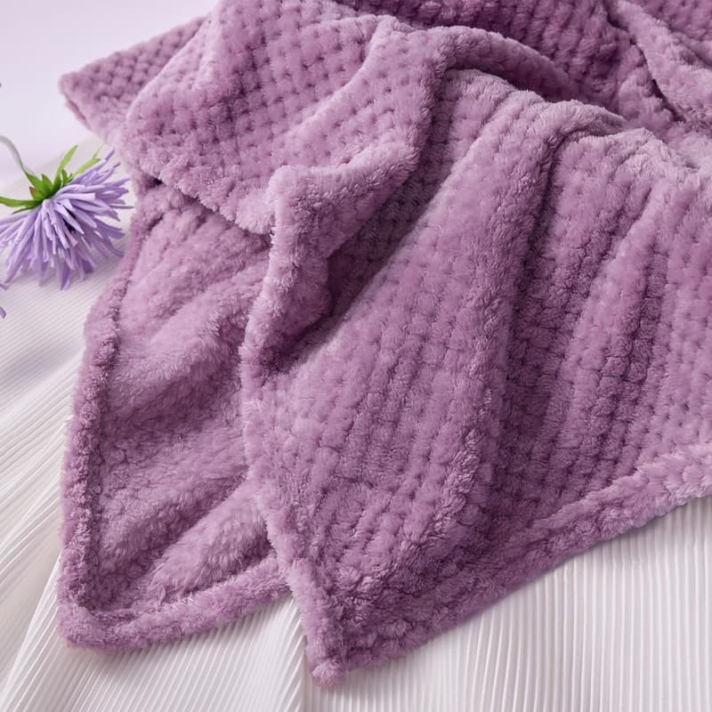 Mother's Day Spa Gift Basket with Lavender Blanket