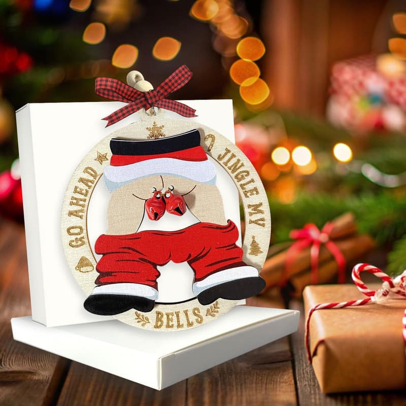 Christmas Naughty Wooden Ornaments for Adults