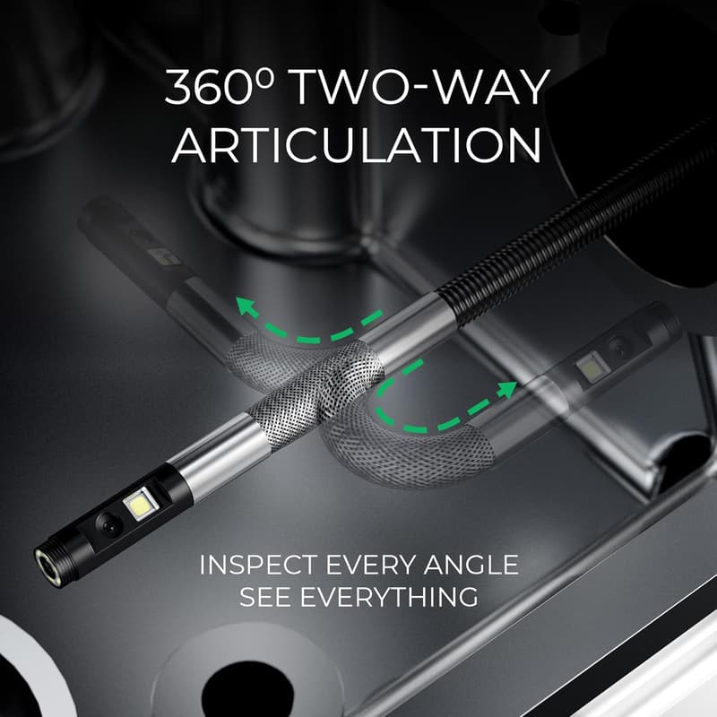 Industrial Dual Lens Inspection Borescope for Technicians