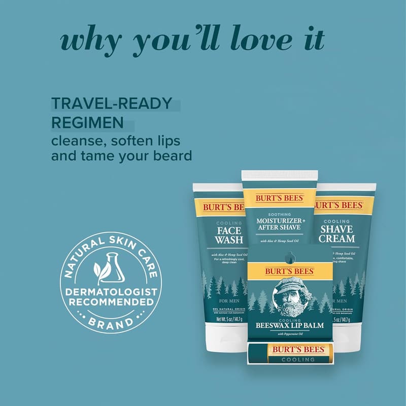Men's Grooming Kit: Face Wash, Shave Cream & Balm