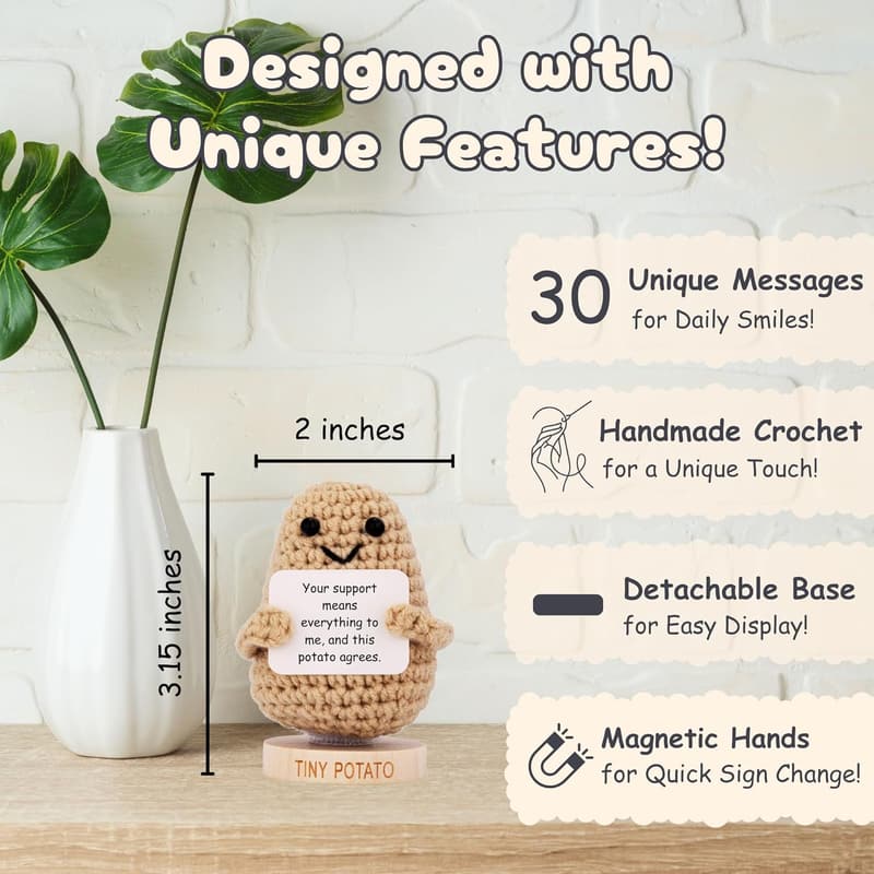 Mother's Day Crochet Potato Doll for Mom-in-Law