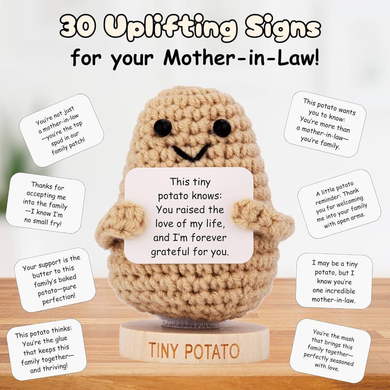 Mother's Day Crochet Potato Doll for Mom-in-Law