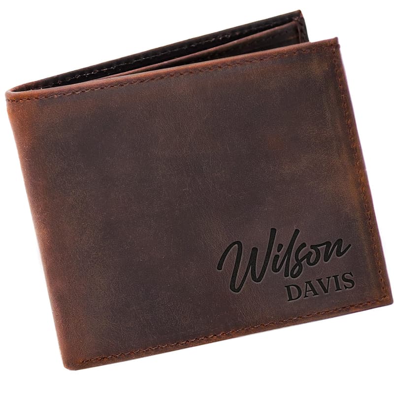 Men's Personalized Leather Wallet