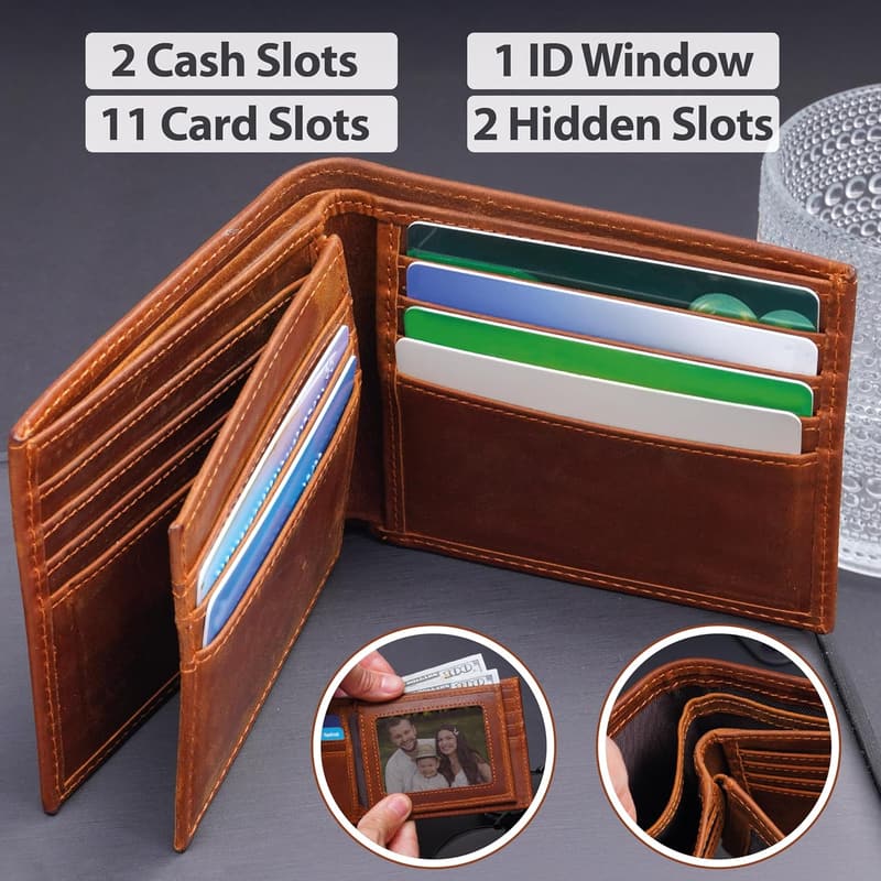 Men's Personalized Leather Wallet