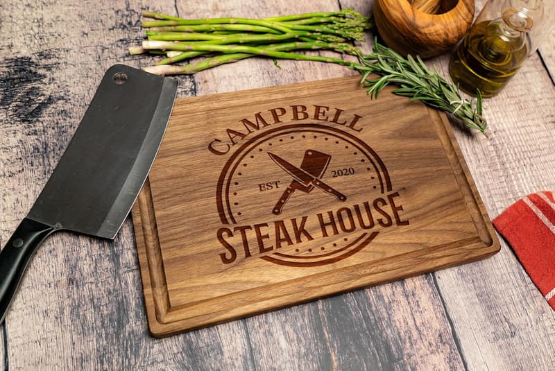 Father's Day Personalized Wood Grill Board for Men