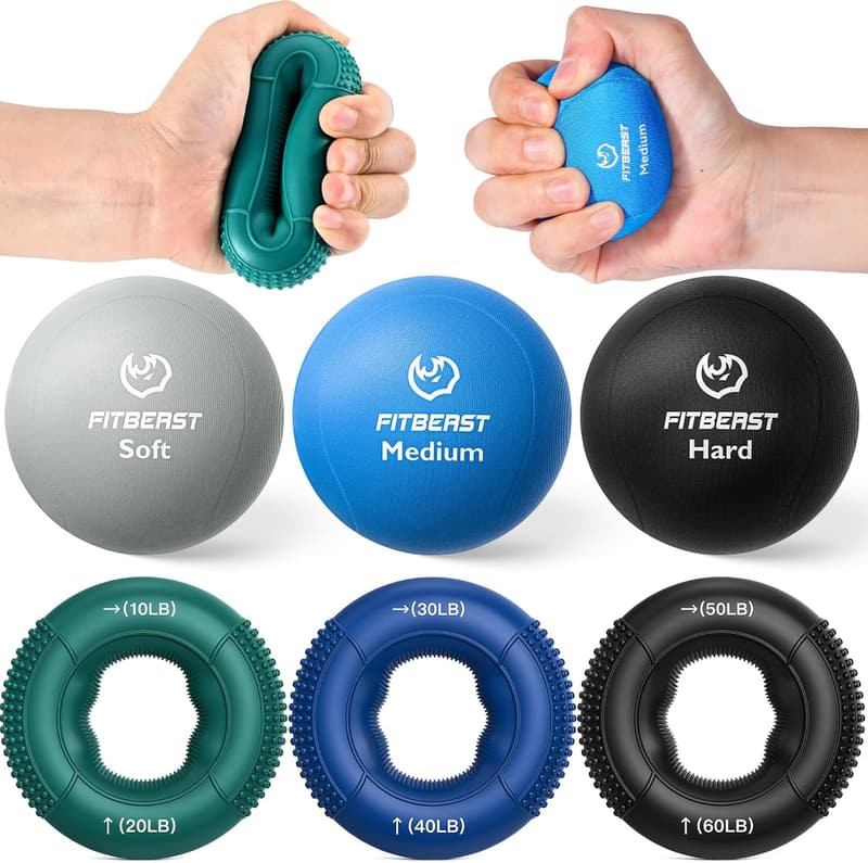 Grip Strength & Therapy Set for Adults & Seniors