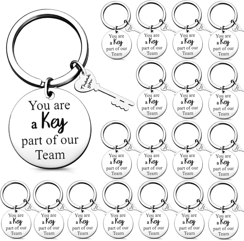 Employee Appreciation Keychain Sets for Coworkers