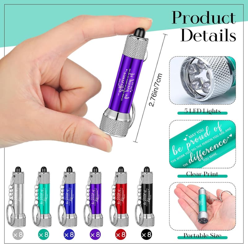 Employee Appreciation LED Keychain Flashlights