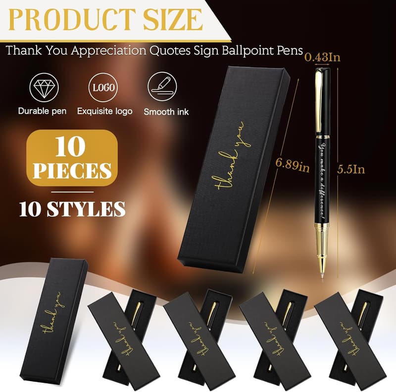 Thank You Gift Pens with Gift Boxes for Teams
