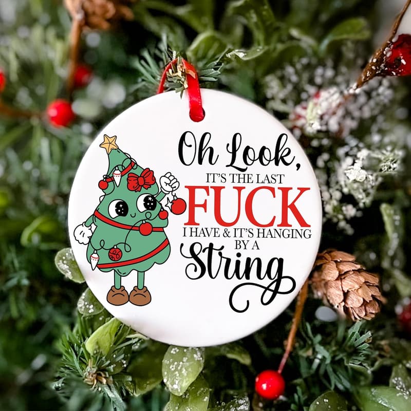 White Elephant Funny Ornament - Adult Christmas Gift