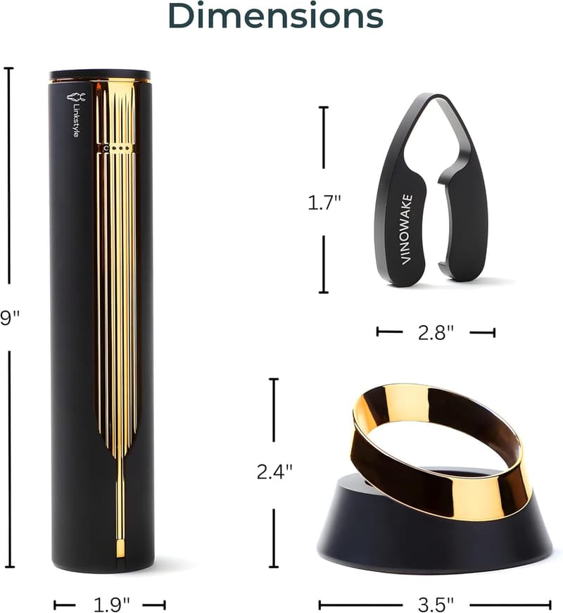 Electric Wine Opener with Charging Base (Gold)