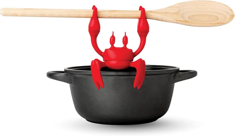 Kitchen Silicone Crab Utensil Rest
