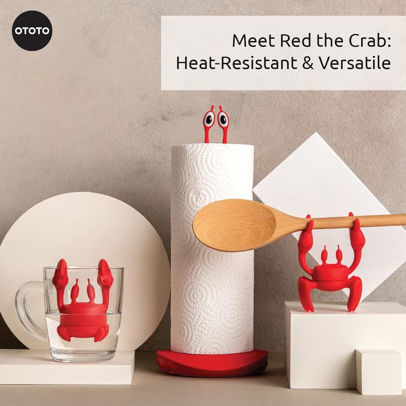 Kitchen Silicone Crab Utensil Rest