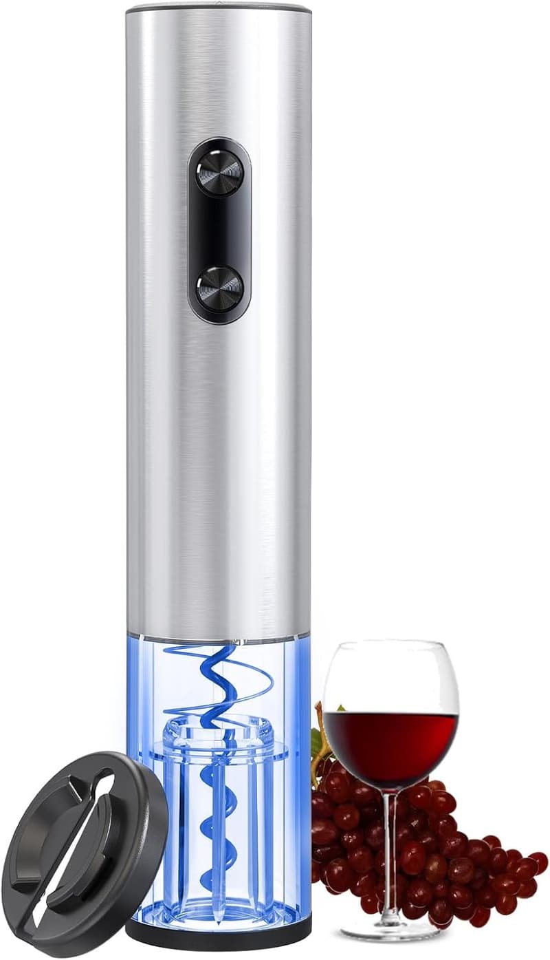 Electric Wine Opener with Foil Cutter & LED