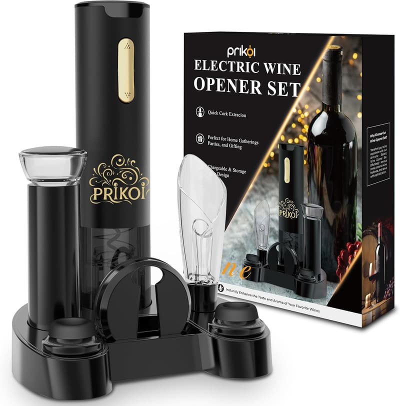 Christmas Electric Wine Opener Set with Accessories
