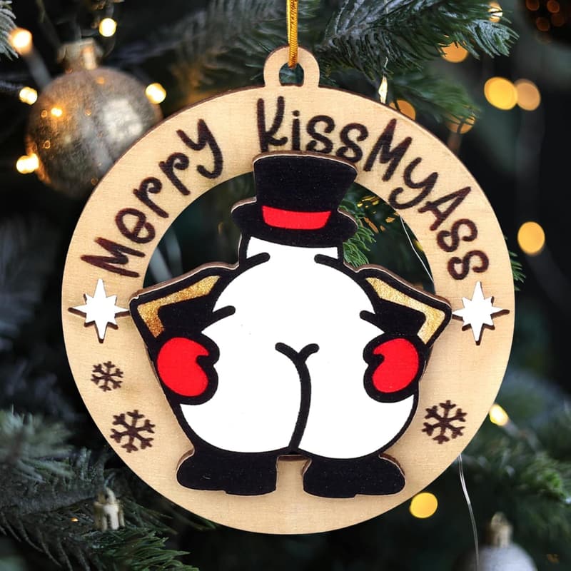 Christmas Naughty Ornaments - Humorous Tree Decorations