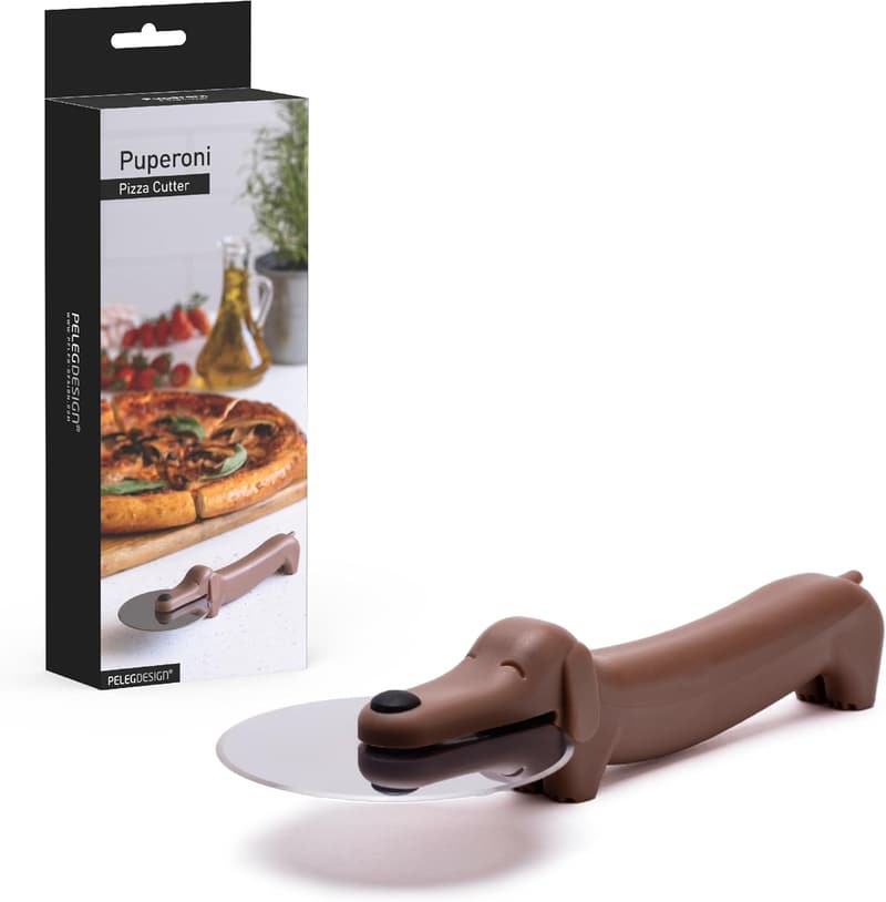 Dog-Shaped Pizza Cutter with Stainless Steel Blade