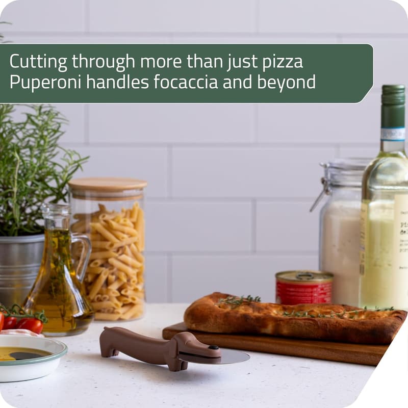 Dog-Shaped Pizza Cutter with Stainless Steel Blade