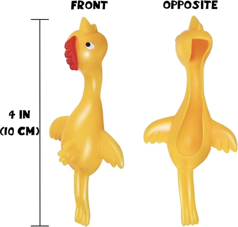 Kids' Slingshot Chicken Toys - 12-Pack Party Favors