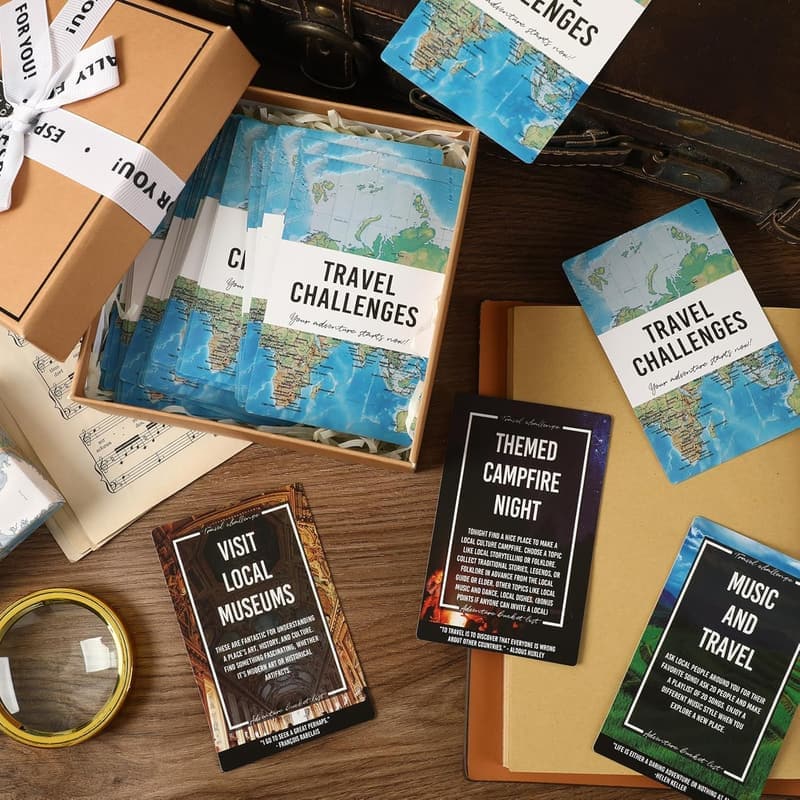 Travel Challenge Cards: Couples Exploring Guide