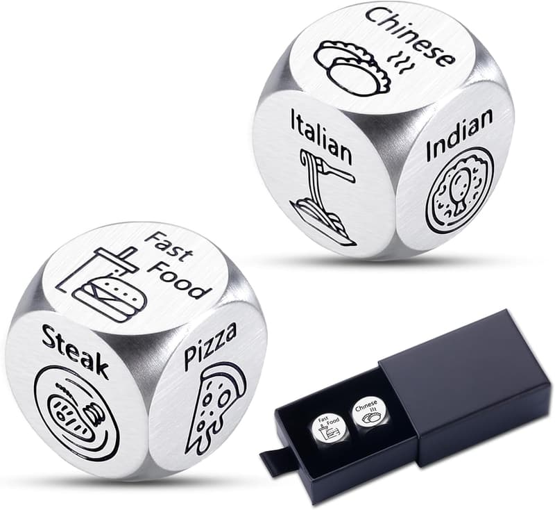 10th Anniversary Tin Date Night Dice for Couples