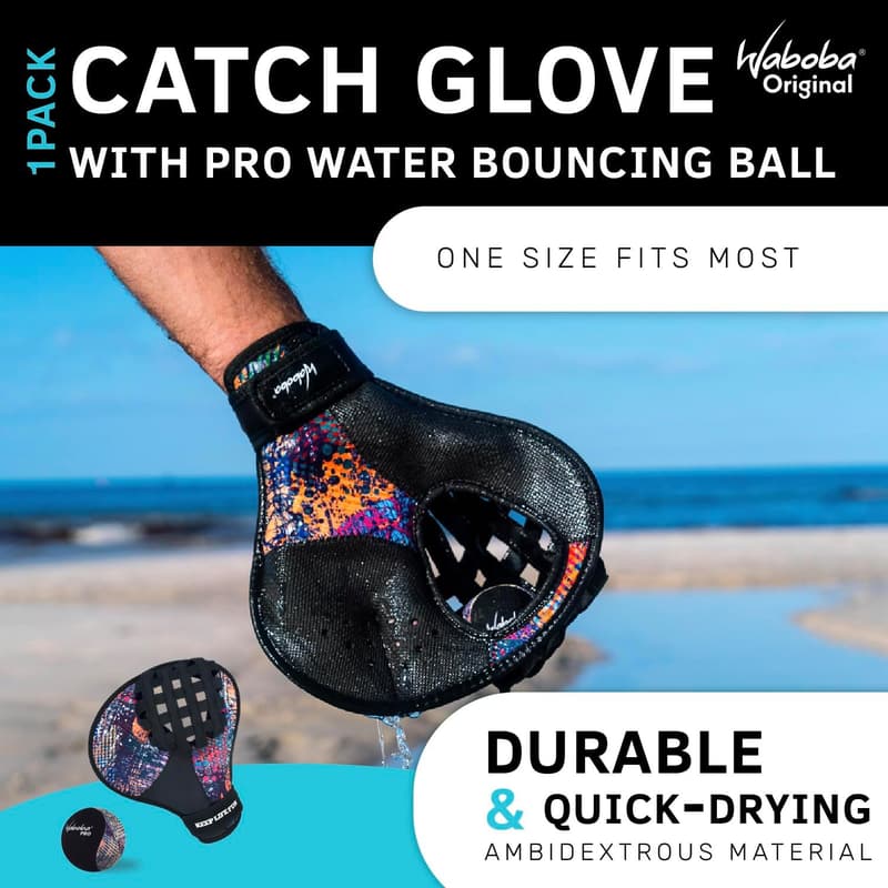 Water Bouncing Ball Catch Glove Set for Beach Games