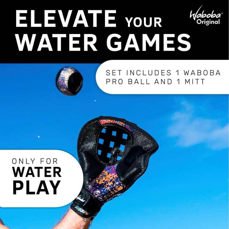 Water Bouncing Ball Catch Glove Set for Beach Games