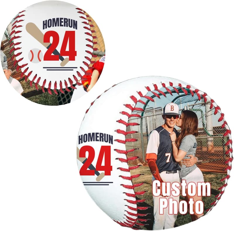 Father-Son Custom Photo Baseball Display