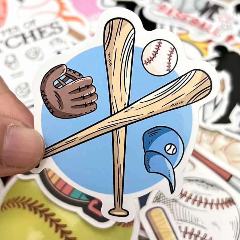 Baseball Vinyl Stickers - Party Favors for Kids & Teens