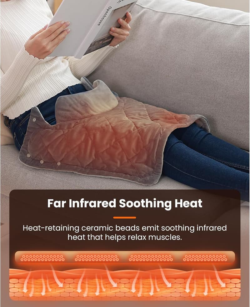 Far Infrared Heated Neck & Shoulder Wrap, FSA HSA Eligible