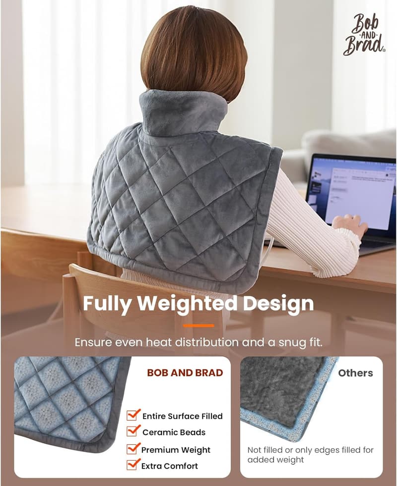 Far Infrared Heated Neck & Shoulder Wrap, FSA HSA Eligible