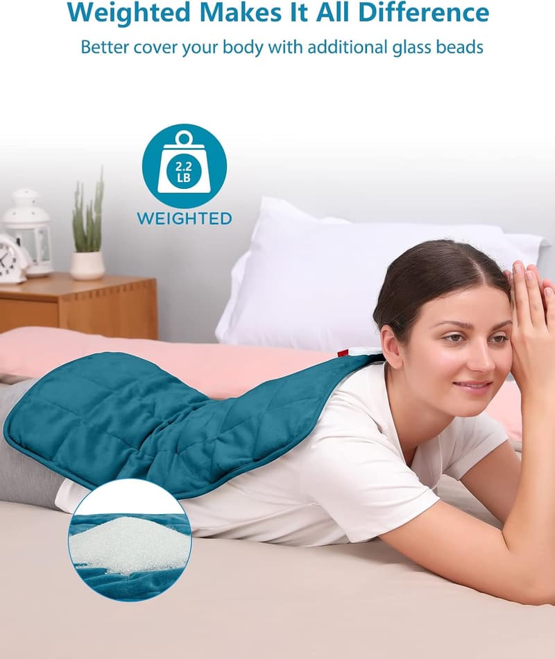 Father's Day Weighted Heating Pad, 2.2lb Electric, 12x24