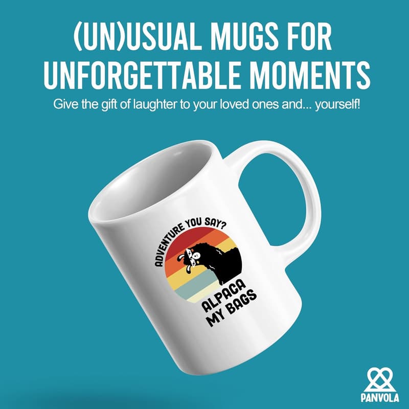 Travel Lovers Alpaca Ceramic Mug 11 oz