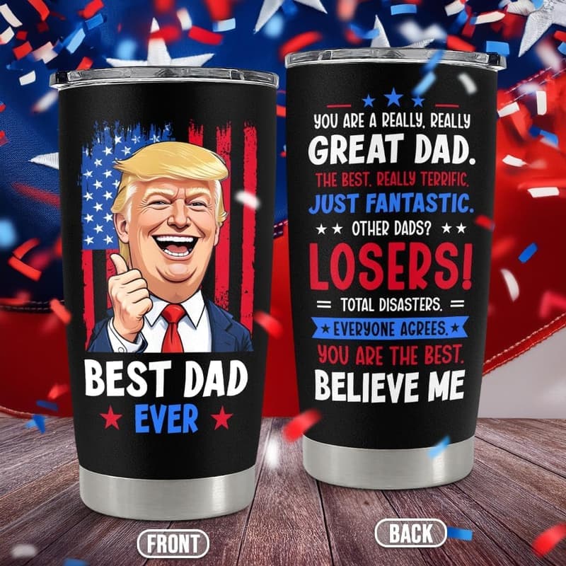 Father's Day Dad Tumbler 20oz Stainless Steel Mug