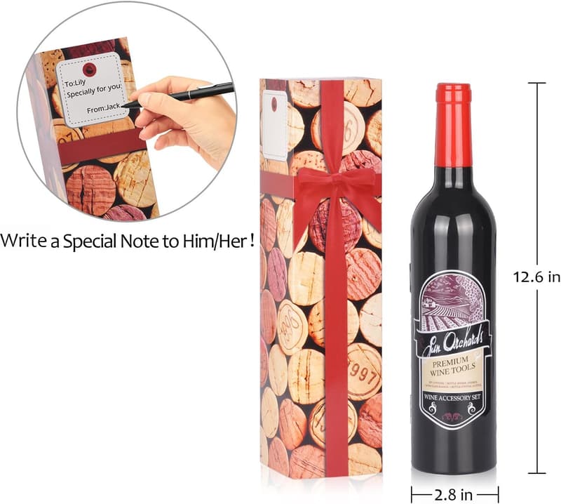 Wine Accessory Set with Corkscrew in Gift Box
