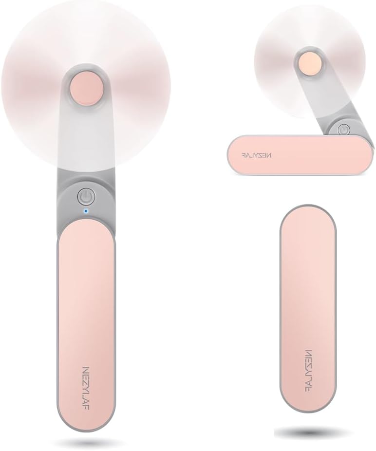 Portable Rechargeable Mini Fan, 9-15 Hr Battery