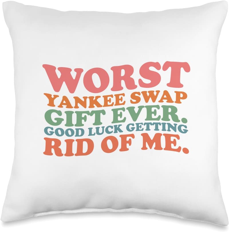 Yankee Swap Throw Pillow, 16x16 Multicolor