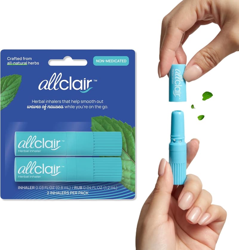 Nausea Relief Inhaler Pack - Drug-Free, Portable Remedy