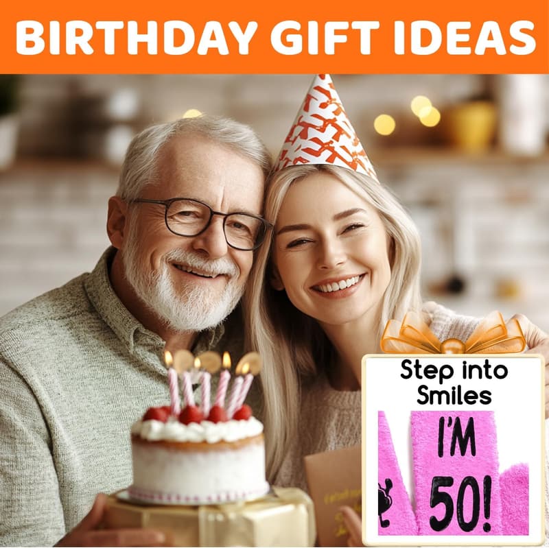 Birthday Socks for Senior Women - Pink and Funny