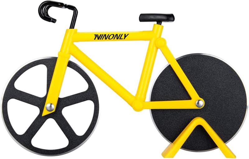 Holiday Bicycle Pizza Cutter - Dual Stainless Steel Wheels
