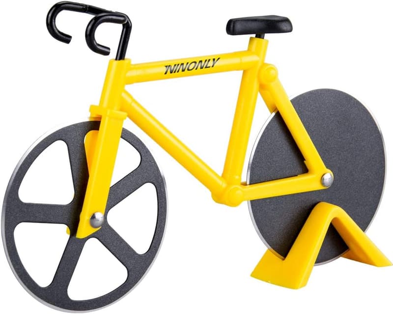 Holiday Bicycle Pizza Cutter - Dual Stainless Steel Wheels