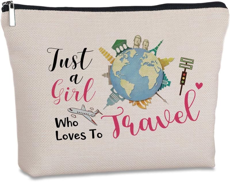 Birthday Travel Makeup Bag for Women