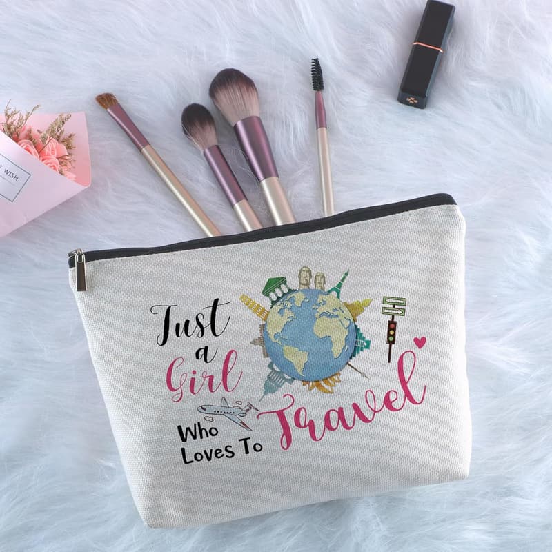 Birthday Travel Makeup Bag for Women