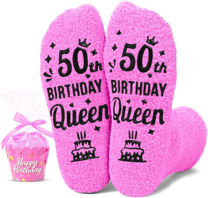 50th Birthday Women's Socks Gift