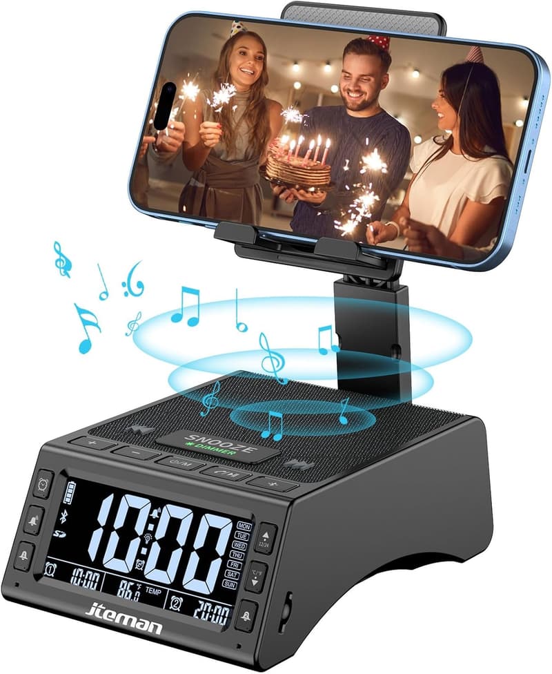 Birthday Wireless Speaker Phone Stand - 黑色的
