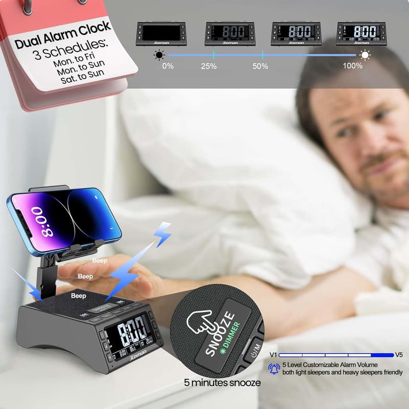 Birthday Wireless Speaker Phone Stand - 黑色的