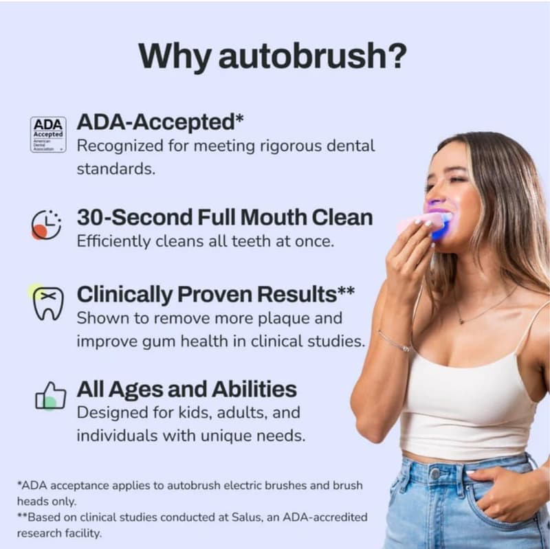 Electric Toothbrush with 360° Nylon Bristles