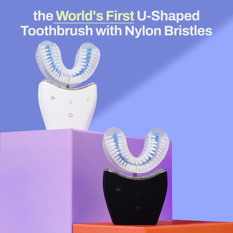 Electric Toothbrush with 360° Nylon Bristles